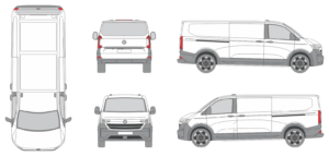 Volkswagen T 7 2024 Long Van Template