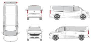 Volkswagen T 7 Caravelle Life 2024 Long Van Template