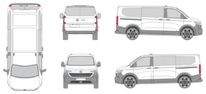 Volkswagen T 7 Kombi 2024 Short Window Van Template