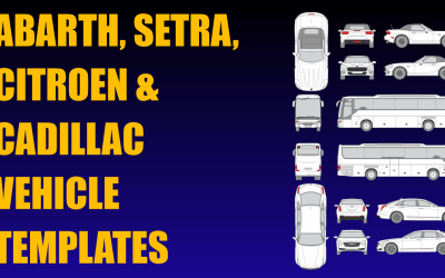 Abarth, Setra, Citroen and Cadillac Vehicle Templates Added
