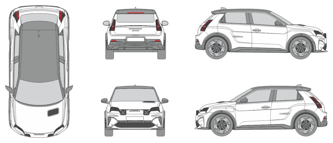 Alpine A290 2024 Car Template