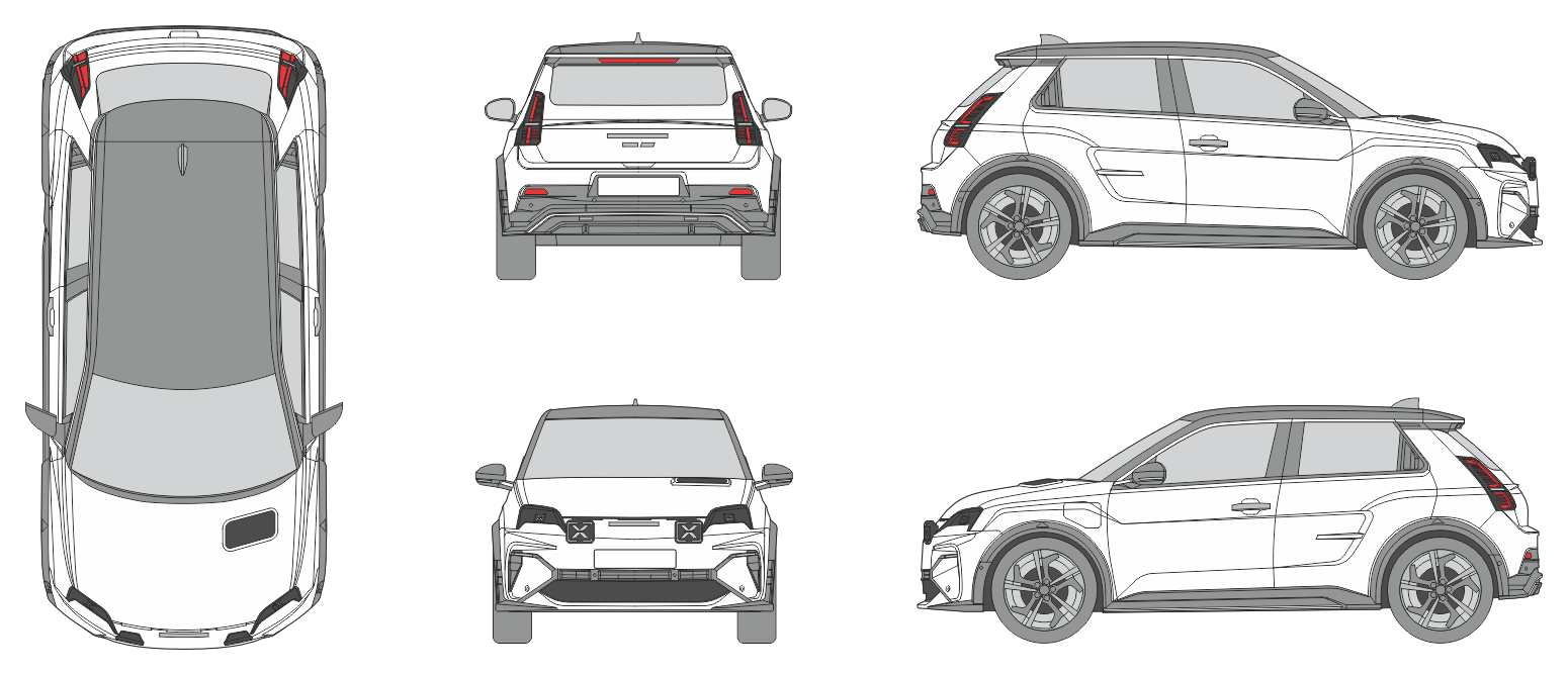 Alpine A290 2024 Car Template