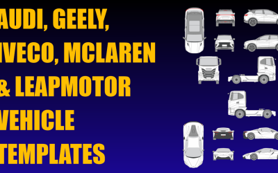 Audi, Geely, Iveco, McLaren and Leapmotor Vehicle Templates Added