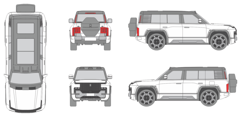 Byd U8 2023 SUV Template