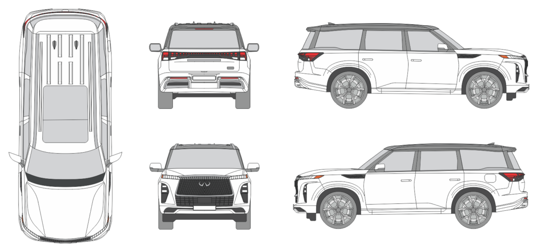 Infiniti QX80 2024 SUV Template