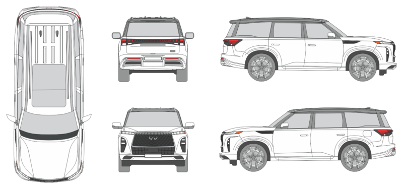 Infiniti QX80 2024 SUV Template