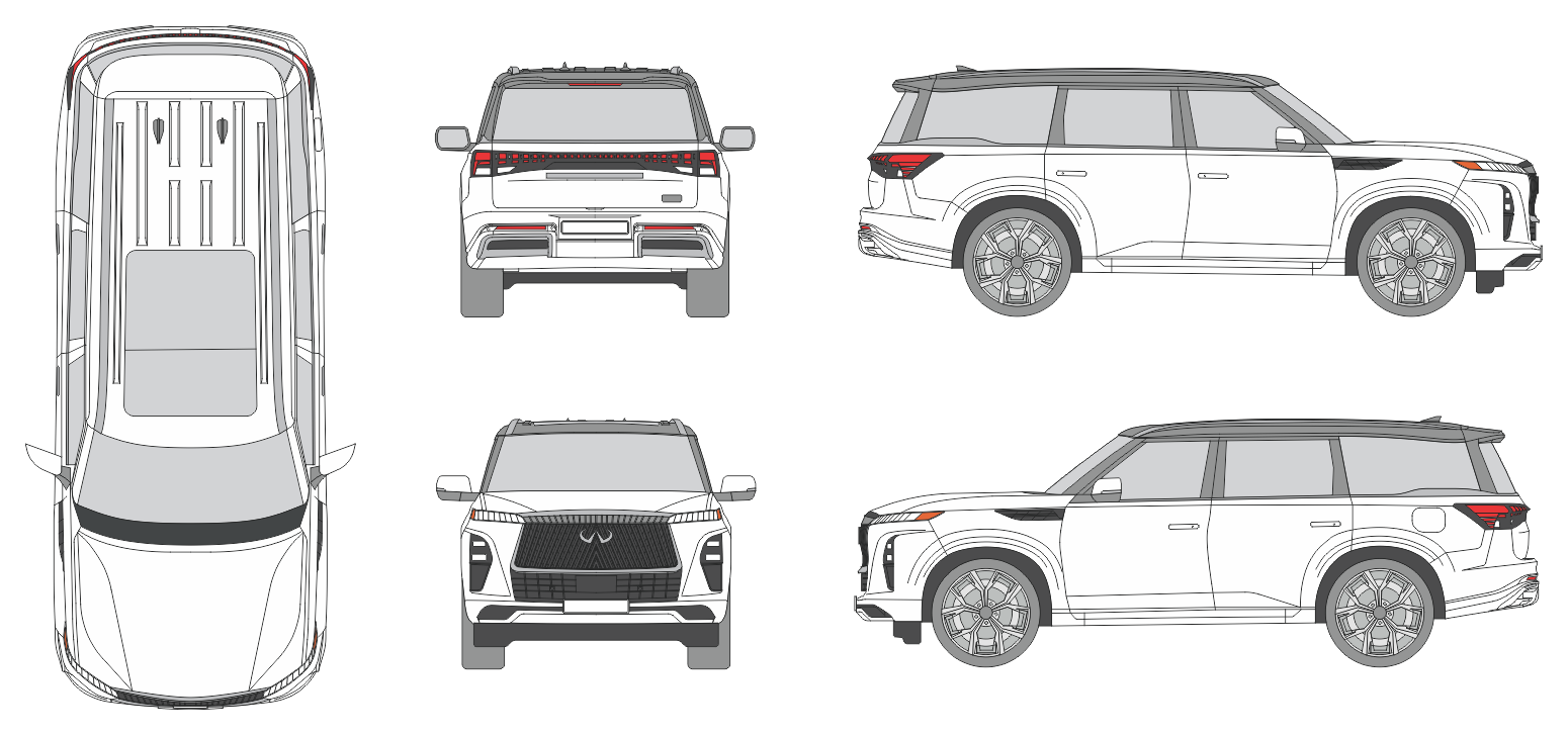 Infiniti QX80 2024 SUV Template