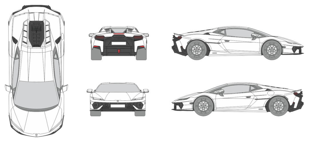 Lamborghini Temerario 2024 Car Template