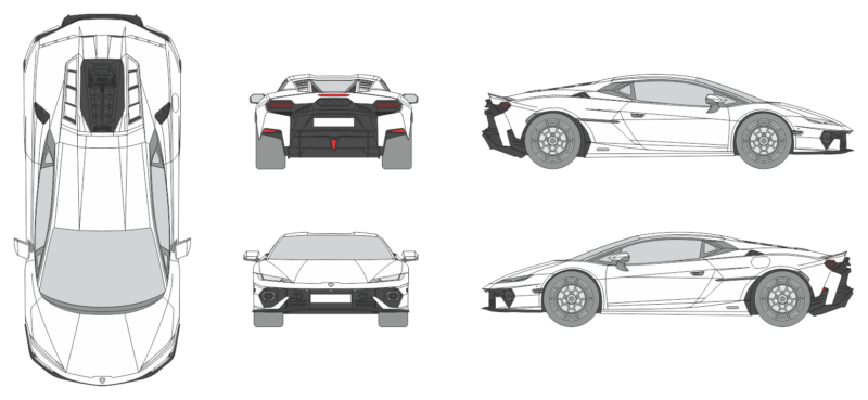 Lamborghini Temerario 2024 Car Template