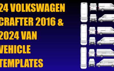24 Volkswagen Crafter 2016 and 2024 Van Vehicle Templates Added