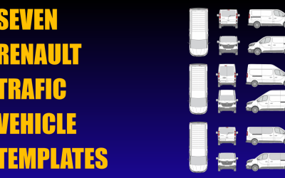 Seven Renault Trafic Van Vehicle Templates Added