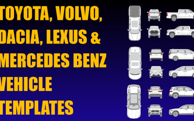 Toyota, Volvo, Dacia, Lexus and Mercedes Benz Vehicle Templates Added