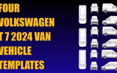 Four Volkswagen T 7 2024 Van Vehicle Templates Added