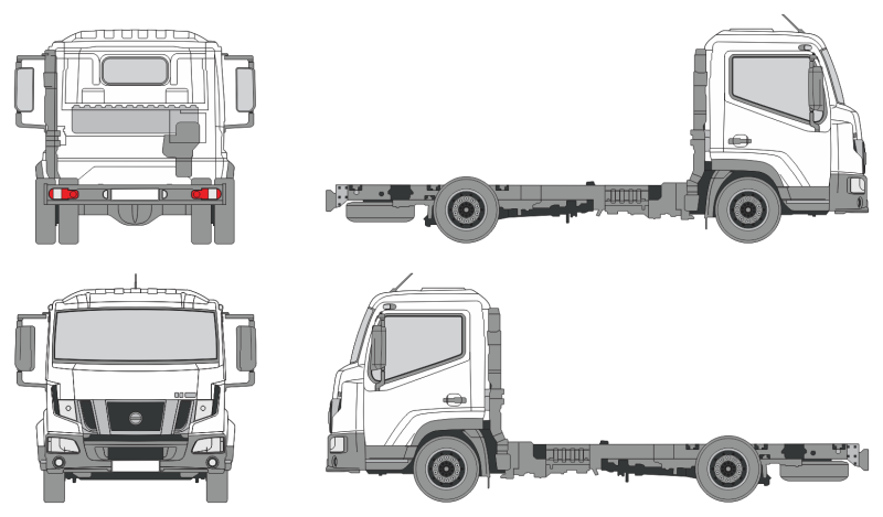 Nissan NT 500 2014 Truck Template