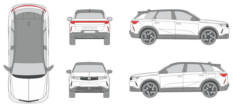 Opel Grandland 2024 SUV Template