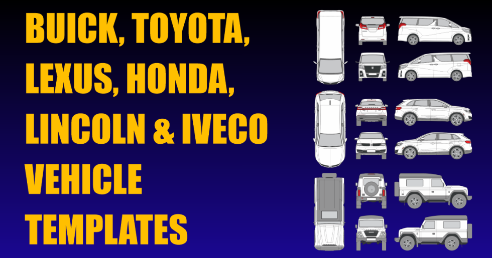 Buick, Toyota, Lexus, Honda, Lincoln and Iveco Vehicle Templates Added ...