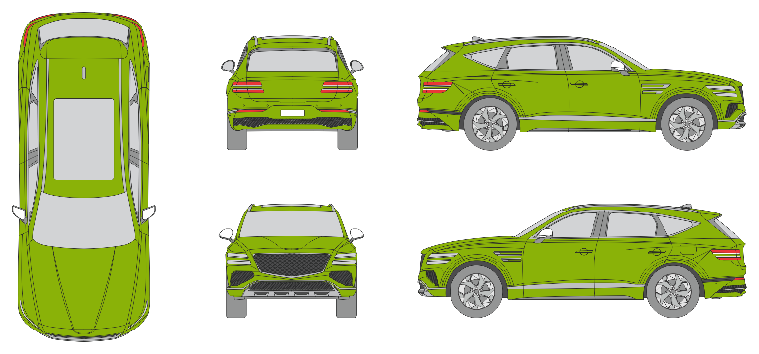 Genesis GV80 2024 SUV Template