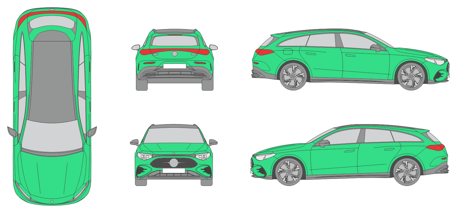 Mercedes Benz CLA EQ 2025 Station Wagon Template Mercedes Benz CLA EQ 2025 Station Wagon Template