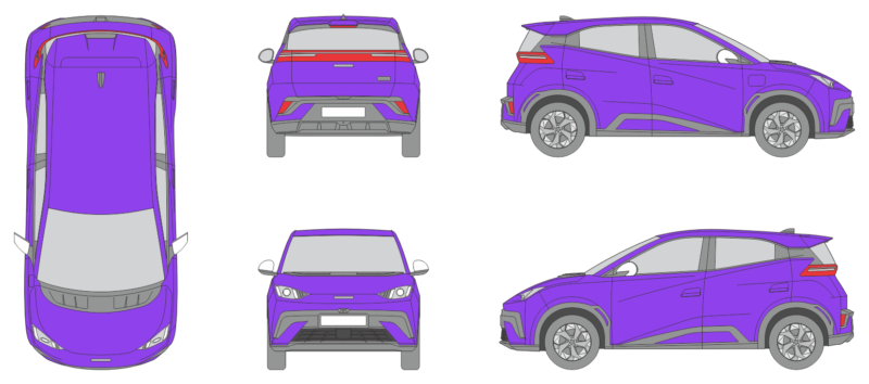 Byd Atto 1 2025 Car Template