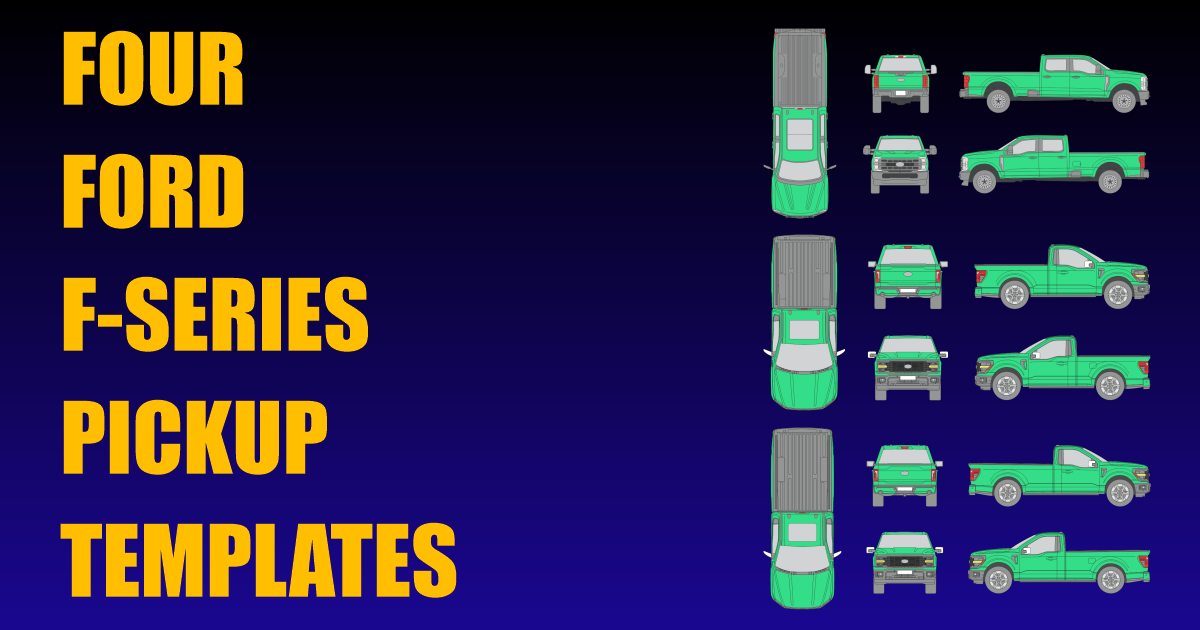 Four Ford F-Series Pickup Templates Added