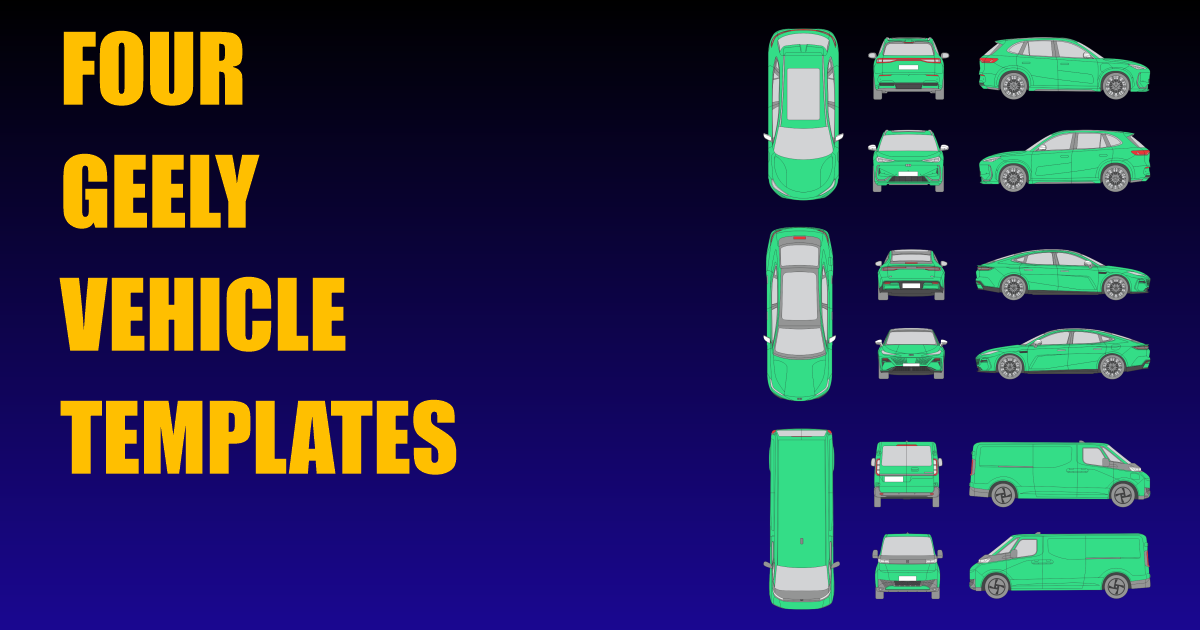 Four Geely Vehicle Templates Added