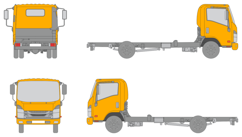 Isuzu Grafter N35.125 2018 Truck Template