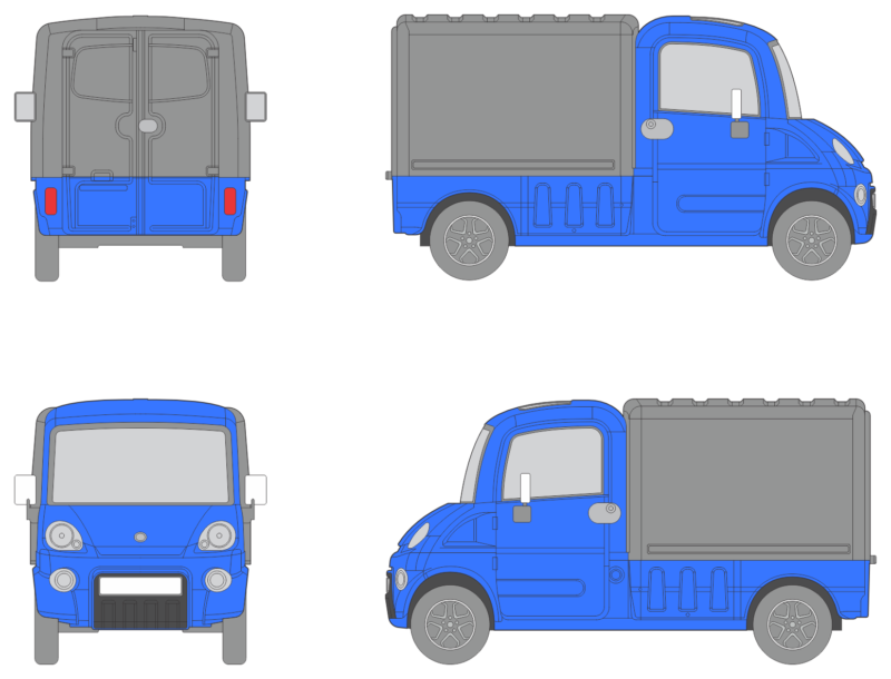 Aixam Mega 2007 Truck Template