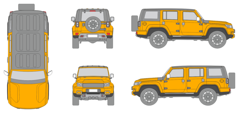 Baic BJ40 Plus 2023 SUV Template
