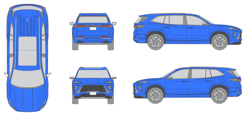 Buick Enclave 2025 SUV Template