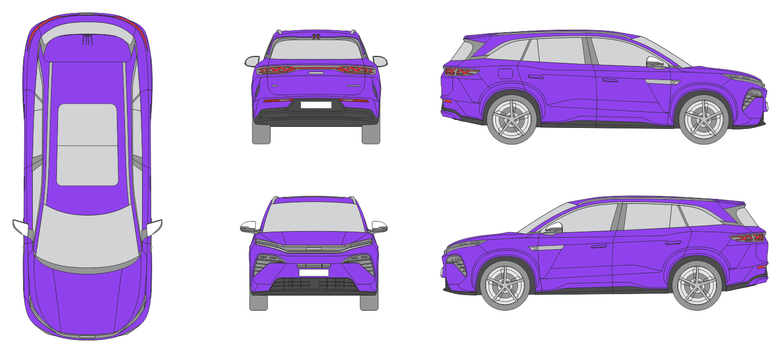 Byd Atto 8 2025 SUV Template Byd Atto 8 2025 SUV Template