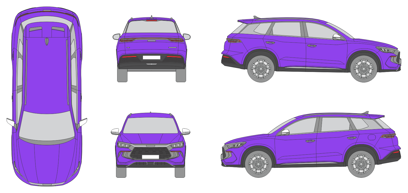 Byd Sealion 5 DM-i 2025 Station Wagon Template Byd Sealion 5 DM-i 2025 Station Wagon Template