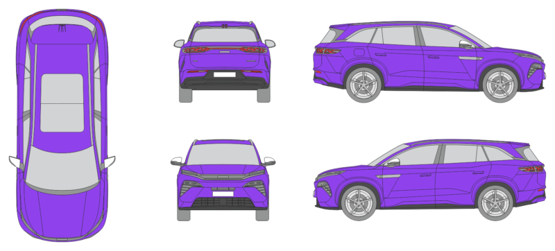 Byd Sealion 8 2025 SUV Template