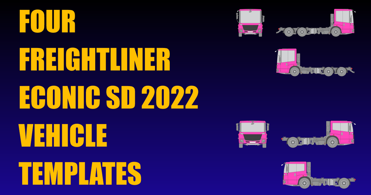 Four Freightliner Econic SD 2022 Vehicle Templates Added