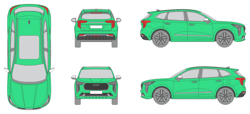 Great Wall Haval Jolion 2021 SUV Template