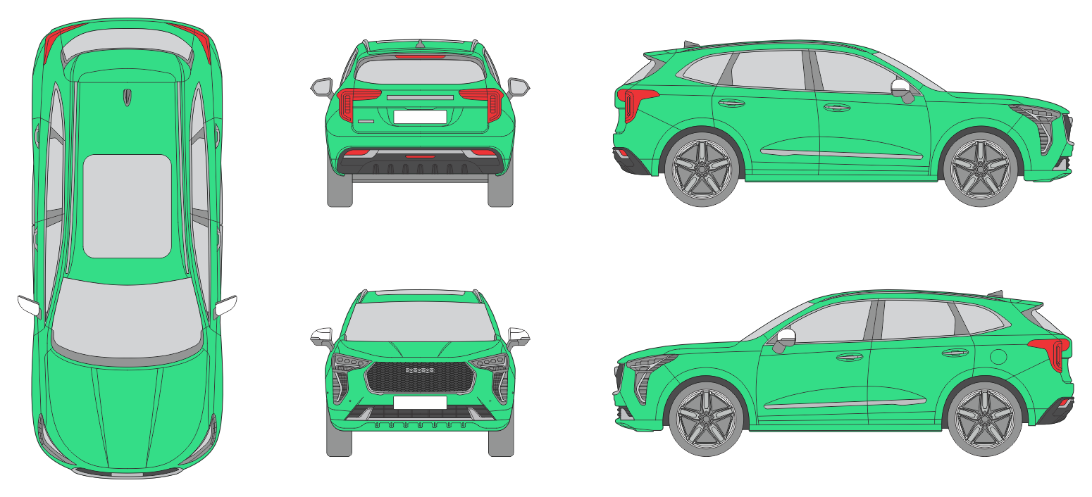 Great Wall Haval Jolion 2021 SUV Template Great Wall Haval Jolion 2021 SUV Template