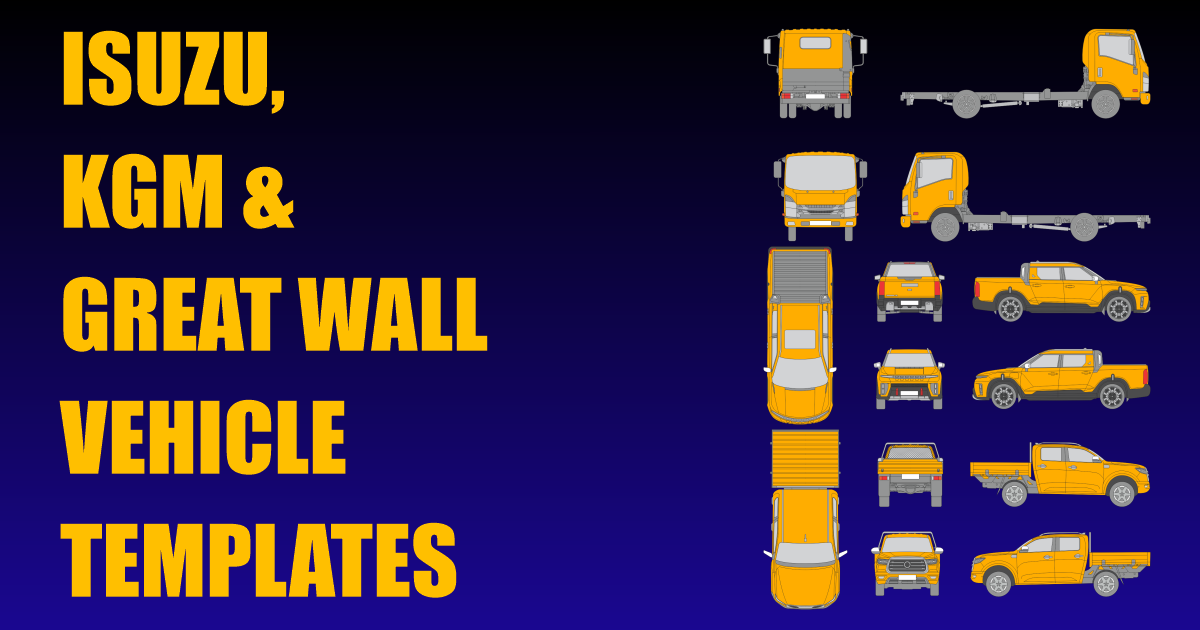 Isuzu, KGM and Great Wall Vehicle Templates Added