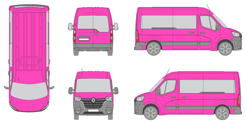 Renault Master L2 H2 2019 Van Template
