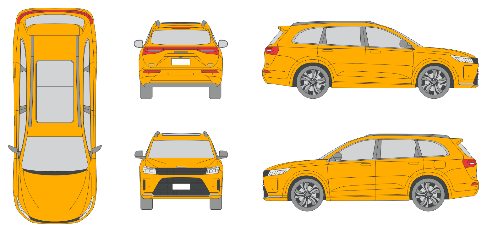 Seres M7 2024 Station Wagon Template Seres M7 2024 Station Wagon Template