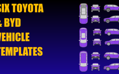 Six Toyota and Byd Vehicle Templates Added