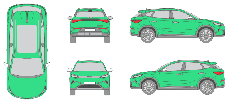 Byd Atto 3 Evo 2026 SUV Template