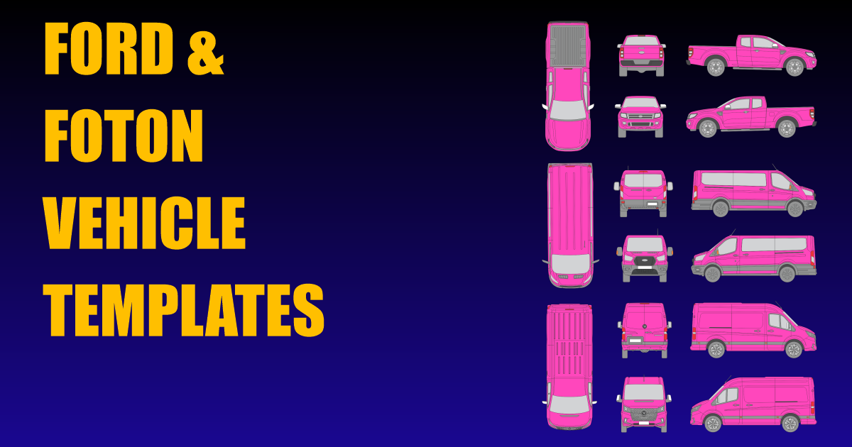 Five Ford and Foton Vehicle Templates Added