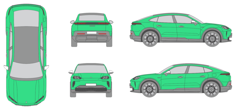 Porsche Cayenne Coupe 2026 Car Template