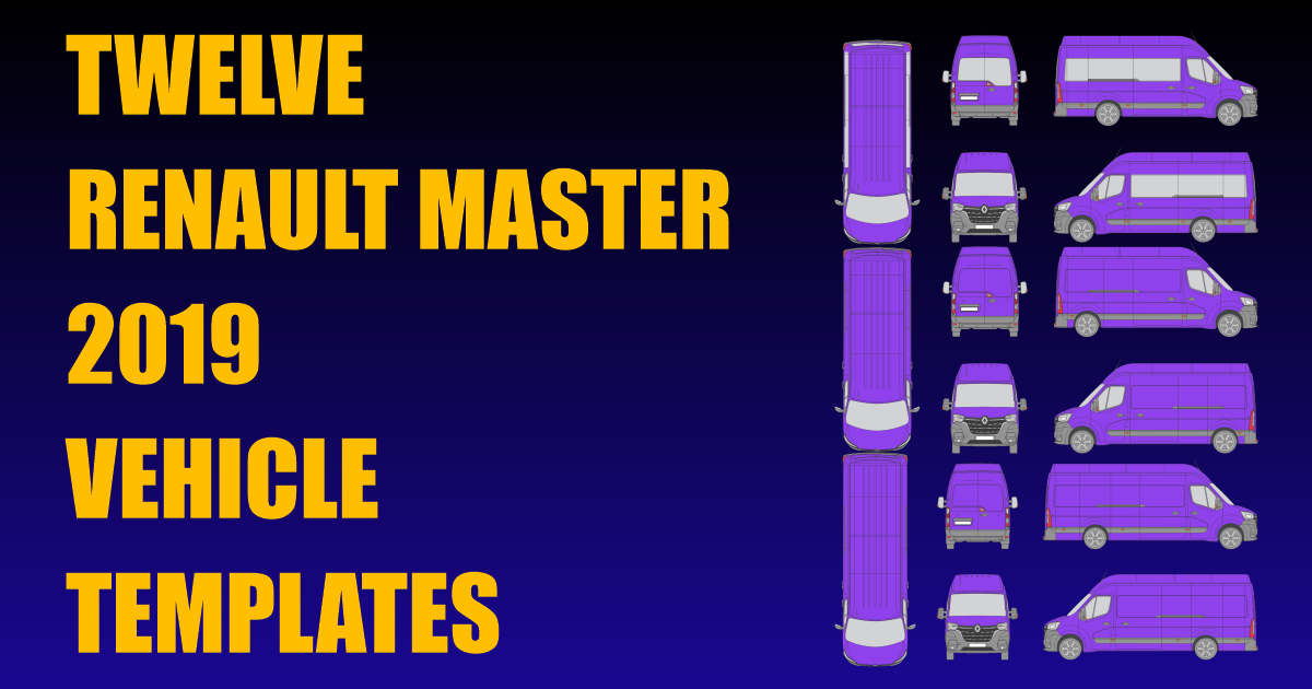 Twelve Renault Master 2019 Vehicle Templates Added
