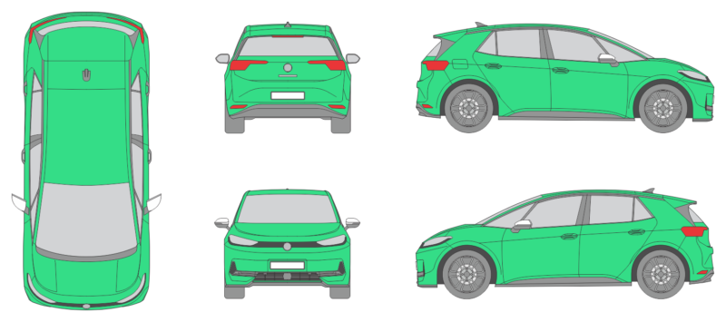 Volkswagen ID.3 Neo 2026 Car Template