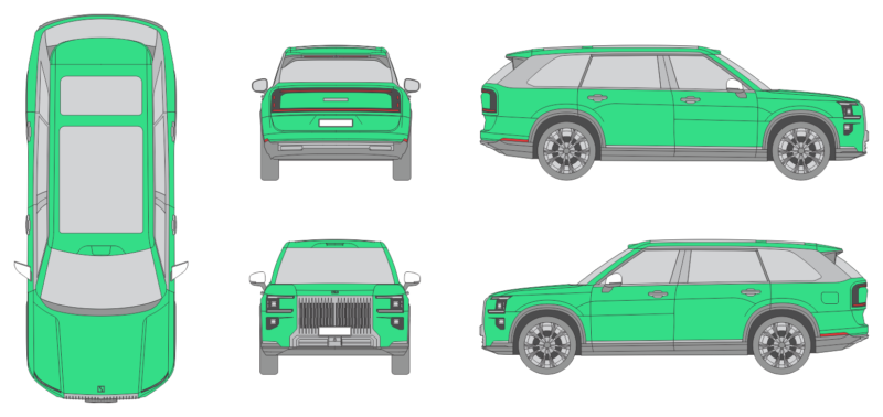 Zeekr 9x 2026 SUV Template
