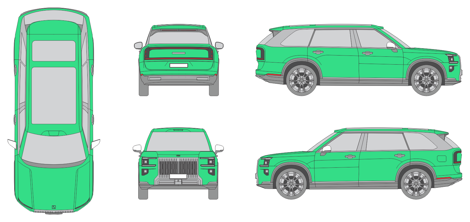 Zeekr 9x 2026 SUV Template Zeekr 9x 2026 SUV Template