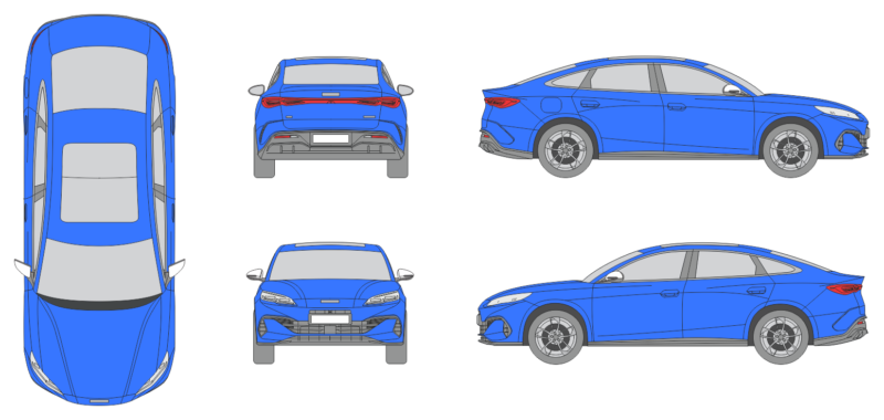 Byd Seal 6 DM-i 2025 Car Template