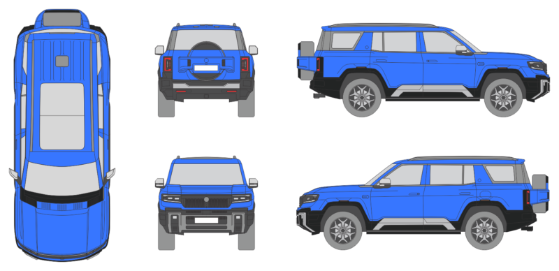 Denza B8 2025 SUV Template