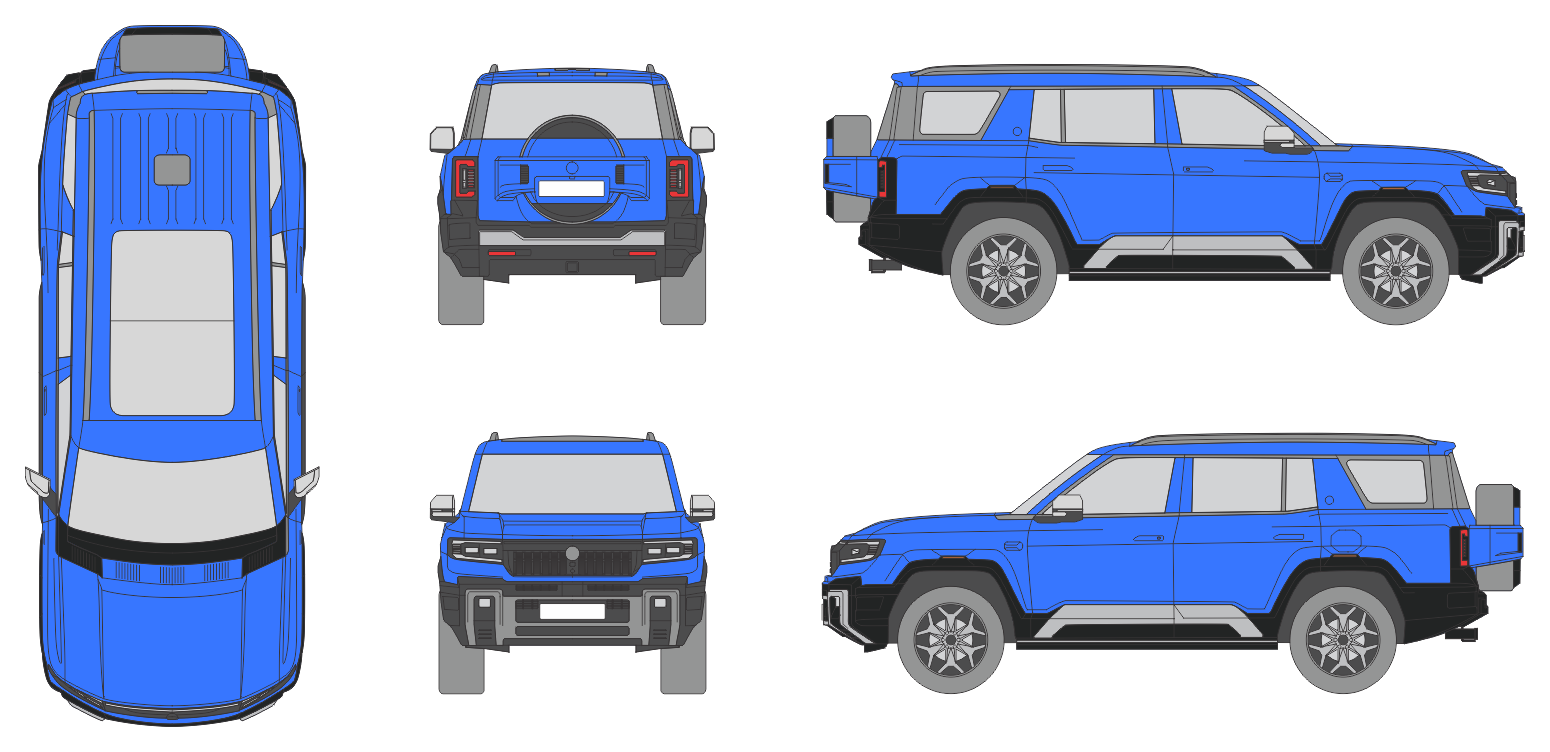 Denza B8 2025 SUV Template Denza B8 2025 SUV Template