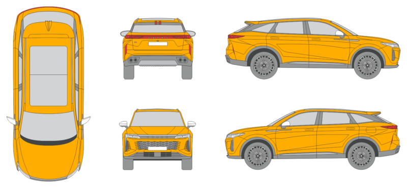 Exeed RS 2024 Station Wagon Template